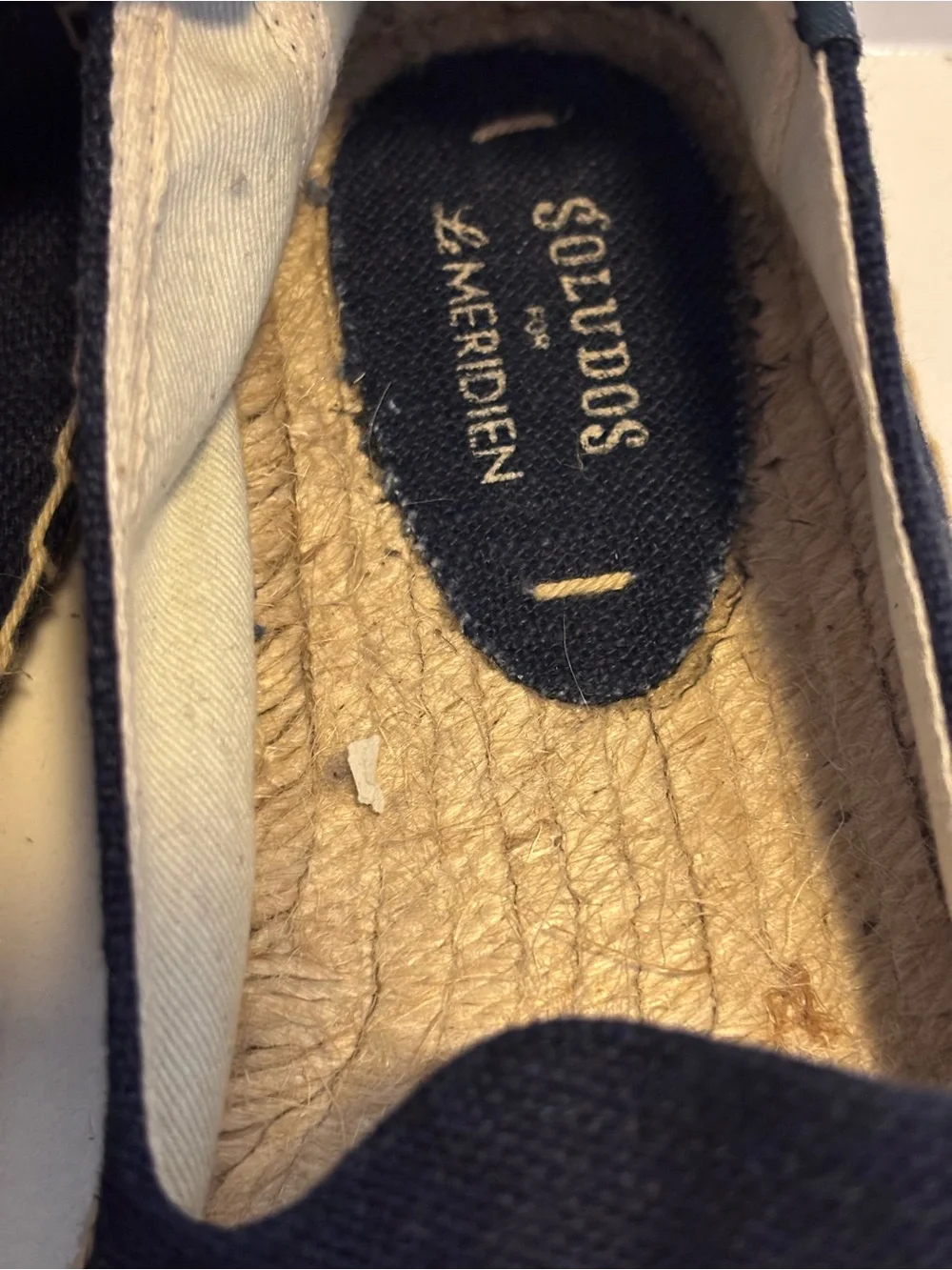 Soludos Black Canvas Slip-On Espadrilles with White Signature
